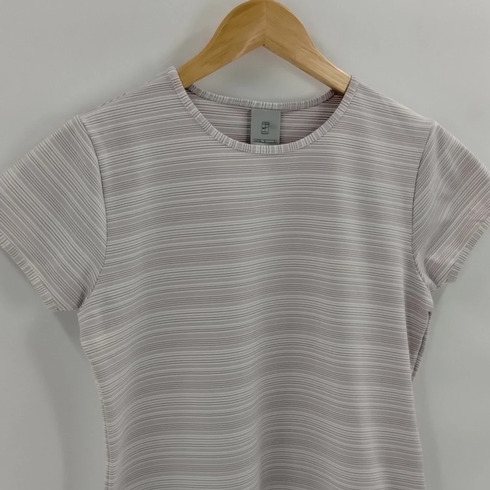 Nike dri-fit alpha project purple gray stretch tee size large short sleeve